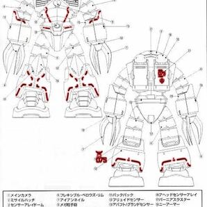 MG 1/100 シャア専用ズゴック/量産型ズゴック用蛍光水転写デカール 並行輸入品の画像2