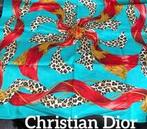 新品　Christian Dior ディオール　ハンカチ スカーフ 膝掛け 大判　☆送料185円☆_画像1