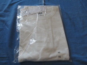 未開封 長期保管品 UNIQLO U ユニクロU HT00270nx-JP 785 JH101 クルーネックT（半袖）00 White 丸首型 チェスト 78～84㎝ XSサイズ 綿100%