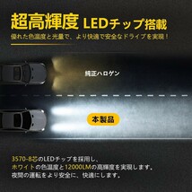 爆光 LED ヘッドライト H7 フォグランプ ホワイト 6500K IP67防水 LEDバルブ 12000ルーメン 左右合計 車検対応 DC12V 2個 送料込 LEDA-H01_画像3