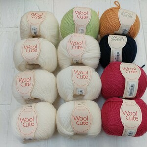 100円〜 ホビーラホビーレ 毛糸 手芸材料 編み物◆Wool Cute*Wool Sweeet・12玉