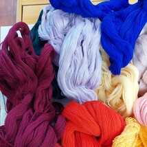 100円〜 毛糸 手芸材料 編み物◆カセの毛糸 古い毛糸 まとめてセット_画像2