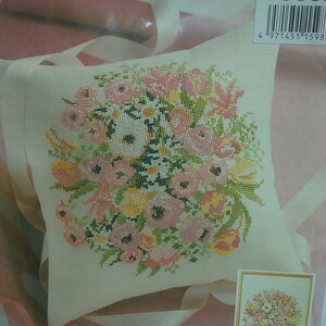 100円～ 手芸キット■オリムパス《フローラルブーケ／ピンクラナンキュラス》