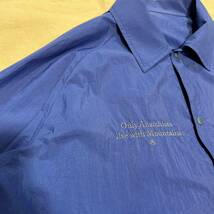24SS 新品 Mountain Research マウンテンリサーチ Coach Shirt コーチジャケット ナイロンシャツ BLUE_画像2