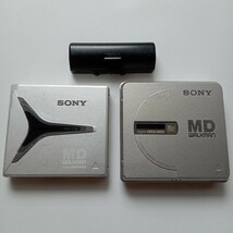 SONY ソニー MDウォークマン MZ-E90 MZ-E35 2台　電池ボックス　ジャンク_画像1