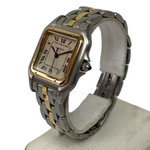 Cartier カルティエ パンテールMMウォッチ 110000R YG×SSコンビ ボーイズ デイト 1ロウ 腕時計 クォーツ コンビウォッチ 稼働品の画像4