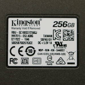 ★送料無料★Kingston ノート用256GB2.5インチSSD SATA(アルミ付き)RBU-SC180S37 256GJ 8226911-1846 50026B76826763CEの画像4