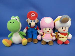 N32 スーパーマリオ マリオ ヨッシー キノピコ 進め！キノピオ隊長 三英ぬいぐるみセット