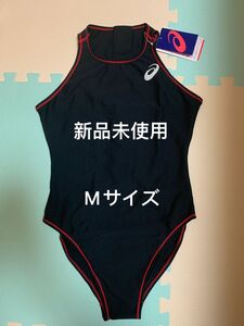 [新品未使用]アシックス　ワンピース水着　競泳水着　水球水着　ブラック　Mサイズ　日本代表モデル