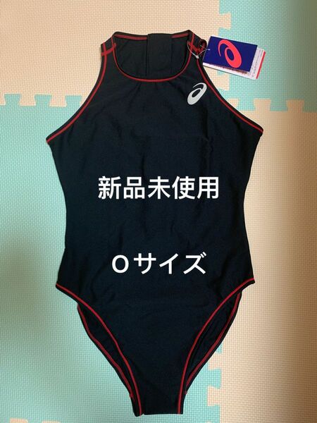 [新品未使用]アシックス　ワンピース水着　競泳水着　水球水着　ブラック　Oサイズ　日本代表モデル