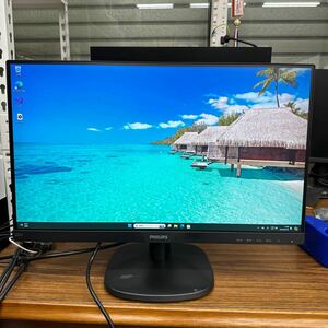 junk-22 Philips 223v7Q 22インチ液晶モニター　フレームレスフルHD HDMIで検品 画面キズ小 電源ケーブル付き