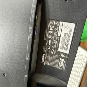 junk-22 Philips 223v7Q 22インチ液晶モニター フレームレスフルHD HDMIで検品 画面キズ小 電源ケーブル付きの画像5