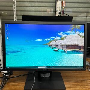 junk-23 DELL E2216H 22インチ液晶モニター　フルHD 画面キズ　スタンド破損　電源ケーブル付き