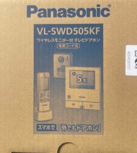 Panasonic 外でもドアホン ワイヤレスモニター子機付 VL-SWD505KF