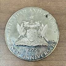 ●【外国銭/コイン】TRINIDAD AND TOBAGO/トリニダード ドバコ 10DOLLARS/10ドル 1972年 ケース付★22582_画像2