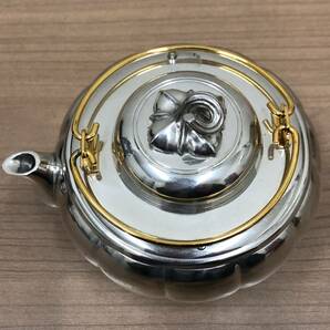 ●【ROYAL SELANGOR/ロイヤル セランゴール】PEWTER/ピューター メロンコレクション ティーポット/錫製コースター×6枚★22704の画像5