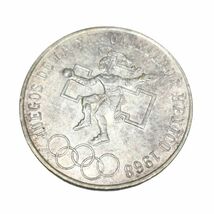 ●【外国銭/外国銀貨】1968年 メキシコオリンピック記念 25ペソ貨幣 記念硬貨★22594_画像1