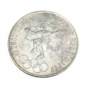 ●【外国銭/外国銀貨】1968年 メキシコオリンピック記念 25ペソ貨幣 記念硬貨★22594の画像1