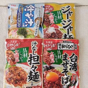 丸美屋☆麺、冷や汁の素4種セット☆