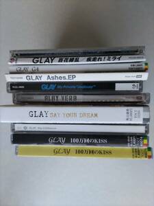 GLAY シングル10枚 百花繚乱 SAY YOUR DREAM 100万回のKISS G4 天使のわけまえ Ashes.EP Way of Difference VERD etc