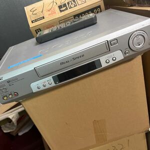 戸0321 ○ SONY ソニー VHS ビデオカセットレコーダー SLV-R300 Hi-Fi ステレオ方式 リモコン 元箱付属 動作確認済