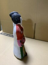 G415 送料無料　郷土玩具 土人形 民芸品 日本人形 陶器　ヴィンテージ_画像5