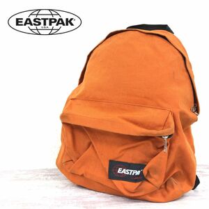 M2142-F-N◆ 90s ◆ USA製 ◆ EASTPAK イーストパック リュックサック デイパック ロゴパッチ ◆ size FREE オレンジ メンズ ユニセックス