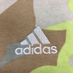 M2477-T◆adidas アディダス トレーナー スウェット ロングスリーブ 刺繍ロゴ プルオーバー◆sizeS グレー レディース トップスの画像7