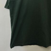 M2397-G◆良品◆champion チャンピオン Tシャツ◆sizeL グリーン 無地 メンズ トップス 半袖 ワンポイント ロゴ ワッペン カーキ シンプル_画像3