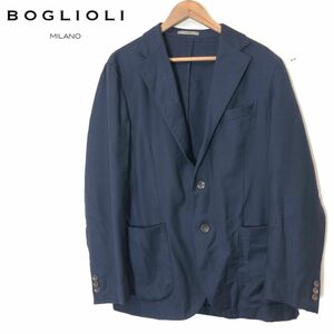 M2293-F◆ イタリア製 ◆ BOGLIOLI ボリオリ DOVER ドーヴァー テーラードジャケット シングル ◆ size48 ウール ネイビー 古着 メンズ