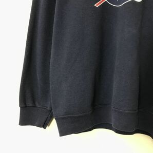 A620-U-N◆FRUIT OF THE LOOM フルーツオブザルーム スウェット トレーナー 長袖 クルーネック NASA 宇宙◆size L ネイビー コットンの画像4