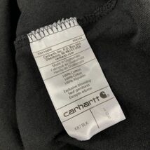 A587-F-N◆ carhartt カーハート 半袖Tシャツ カットソー トップス 大きめ ◆ sizeL コットン100 ブラック 古着 メンズ 春 夏_画像8