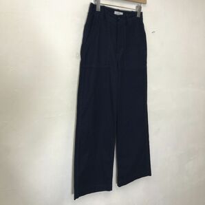 A336-W◆JOURNAL STANDARD relume ジャーナルスタンダード レリューム ワイドパンツ ストレート カジュアル◆size:36 ネイビー系 綿 他の画像5