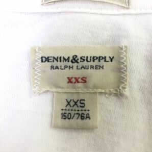 A235-T-S◆90s◆ralph lauren ラルフローレン 半袖Tシャツ プリント プルオーバー◆sizeXXS ホワイト ユニセックス トップス コットンの画像7