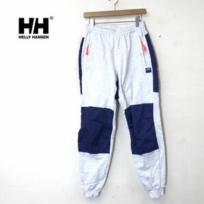 A901-N◆old◆ HELLY HANSEN ヘリーハンセン スウェットパンツ ナイロン切替 厚手 ◆ sizeXL グレー ネイビー コットン メンズの画像1