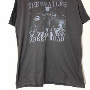 A1143-F◆ old ◆ THE BEATLES ザビートルズ ABBEY ROAD 半袖Tシャツ カットソー ◆ sizeL コットン100 ブラウン 古着 メンズ 春夏の画像4