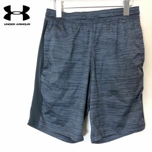 A1135-F◆ UNDER ARMOUR アンダーアーマー ハーフパンツ ウエストゴム ボトムス スポーツウェア ◆ sizeM ポリエステル100 ブラック 古着