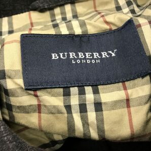 A1169-D◆良品◆ BURBERRY LONDON バーバリーロンドン リネンブレンドジャケット ハーフ丈 ◆sizeM ブラウン ウール シルクの画像8