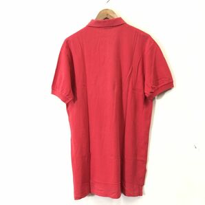 A964-F◆ old ◆ POLO RALPH LAUREN ポロラルフローレン 半袖ポロシャツ ◆ sizeM コットン100 レッド 古着 メンズ 春夏の画像6