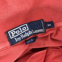 A964-F◆ old ◆ POLO RALPH LAUREN ポロラルフローレン 半袖ポロシャツ ◆ sizeM コットン100 レッド 古着 メンズ 春夏_画像7