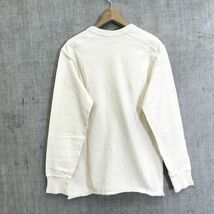 A1721-N◆ Pherrow's フェローズ 長袖Tシャツ カットソー ヘンリーネック トップス メンズ アメカジ◆sizeS ホワイト系 コットン100_画像6