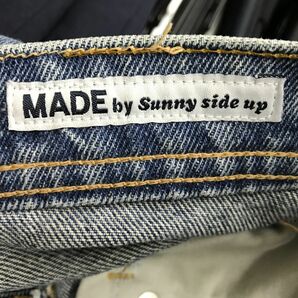 A1586-N◆美品◆Sunny side up サニーサイドアップ デニムパンツ ジーンズ 再構築 リーバイスベース ◆ ブルー系 コットン100 古着の画像8