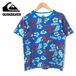 A1834-F-N◆ QUIKSILVER クイックシルバー 半袖Tシャツ カットソー 総柄 ◆ sizeS コットン100 マルチカラー 古着 メンズ 春夏