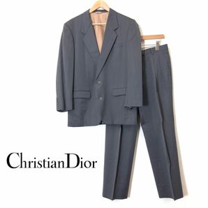 A1698-F-S◆ old ◆ Christian Dior クリスチャンディオール セットアップ スーツ テーラードジャケット スラックス ◆ A7 ウール 古着の画像1