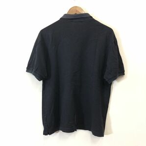 A1555-F◆ LACOSTE ラコステ 半袖ポロシャツ Tシャツ カットソー トップス ◆ size4 コットン100 ブラック 黒 古着 メンズ 春夏の画像6