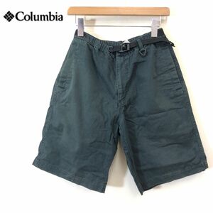 A1475-F◆ Columbia コロンビア ハーフパンツ ショーツ ボトムス ◆ sizeS コットン100 ブラック 古着 メンズ 春夏 アウトドア