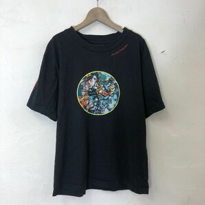 A1630-W◆荒木飛呂彦 原画展 JOJO 冒険の波紋 ジョジョの奇妙な冒険 半袖カットソー Tシャツ 空条承太郎 ディオ◆size:M ブラック コットンの画像2