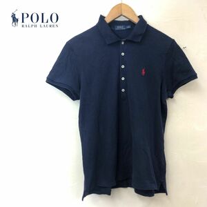 A1536-W◆POLO RALPH LAUREN ポロ ラルフローレン 半袖 ポロシャツ ワンポイント シンプル ボーイズ◆size:XL(175/100A) ネイビー系 綿 他