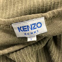 A2432-F-N◆ KENZO homme ケンゾーオム 長袖カットソー Tシャツ ニット トップス ◆ sizeL コットン グリーン 古着 メンズ 春_画像7