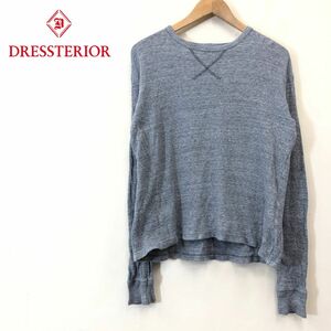 A2382-F◆ LE TIROIR de dressterior ドレステリア トレーナー スウェットシャツ 長袖Tシャツ ◆ sizeM コットン100 グレー 古着 春